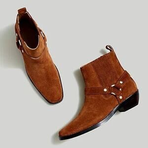 Madewell Brown Suede Ankle Boots